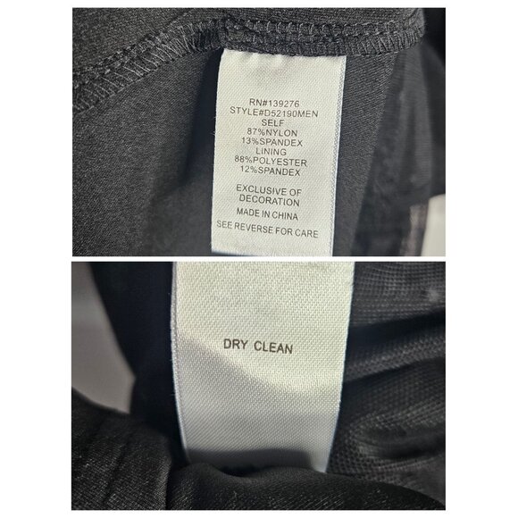 Danielrainn Black V Neck Polka Dot Sheer Long Sleeve Dress Women Large - Picture 11 of 11